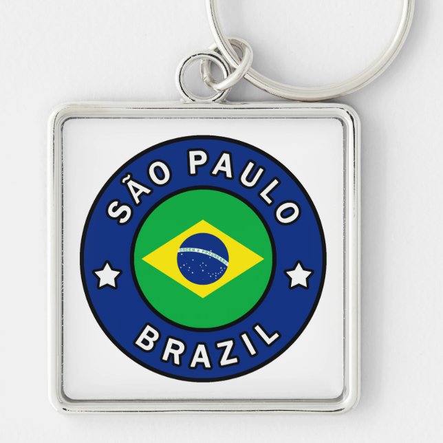 São Paulo Brazil Keychain (Front)