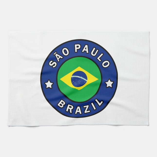 São Paulo Brazil Kitchen Towel (Horizontal)