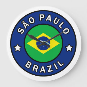 São Paulo Brazil Large Clock