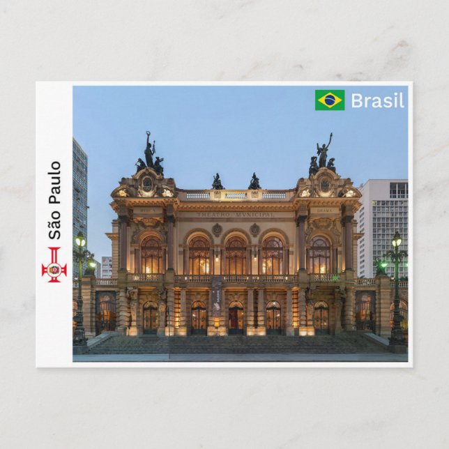 São Paulo - Brazil Postcard (Front)