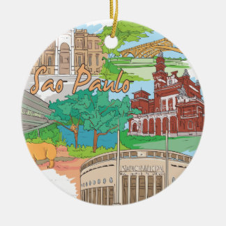 Sao Paulo Ceramic Ornament
