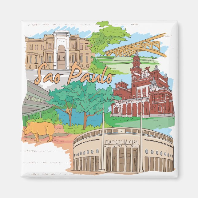 Sao Paulo Magnet (Front)