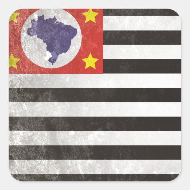 Sao Paulo Square Sticker (Front)