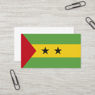 Sao Tome and Principe flag Business Card