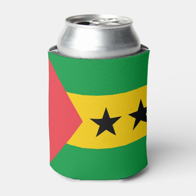 Sao Tome and Principe Flag Can Cooler (Can Front)
