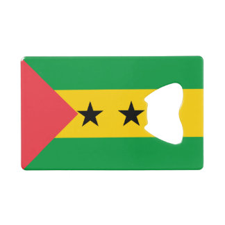 Sao Tome and Principe Flag Credit Card Bottle Opener