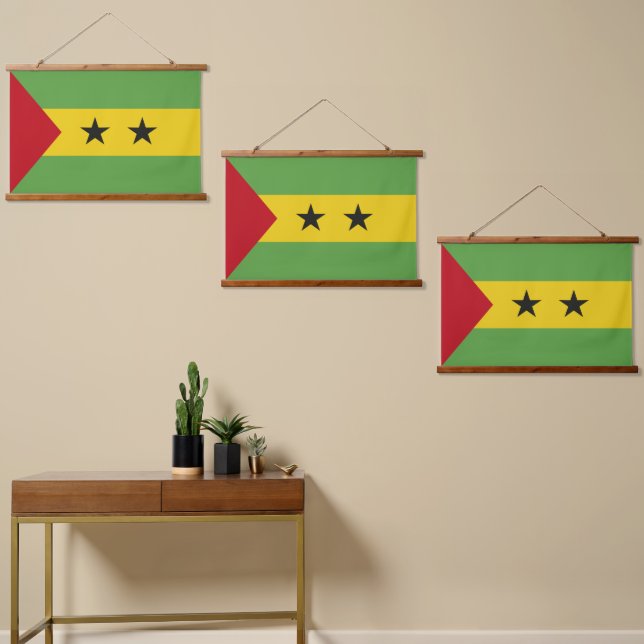 Sao Tome and Principe flag Hanging Tapestry (Asymmetrical)