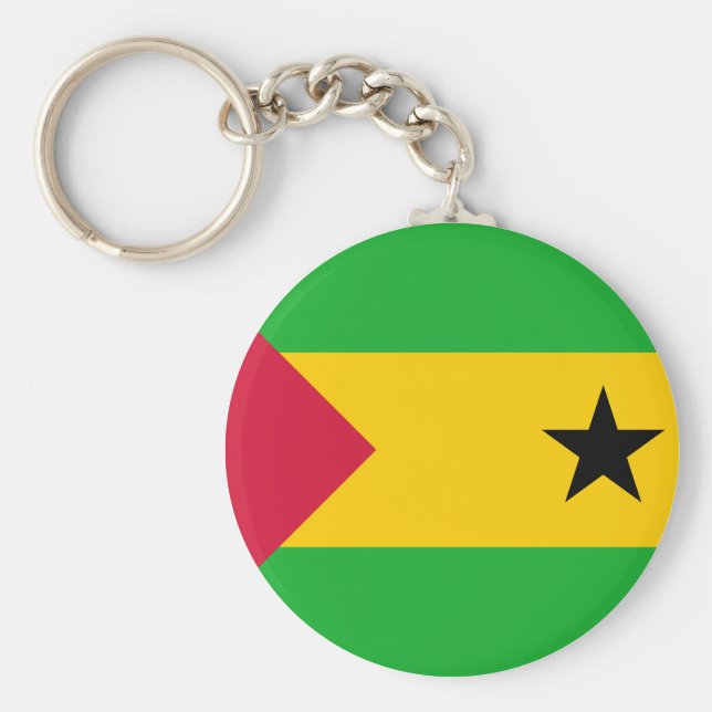 Sao Tome and Principe Flag Keychain (Front)