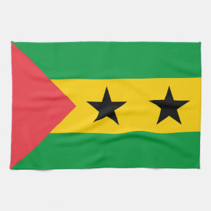 Sao Tome and Principe Flag Kitchen Towel