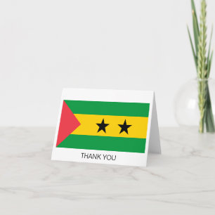 Sao Tome and Principe Flag Thank You Card