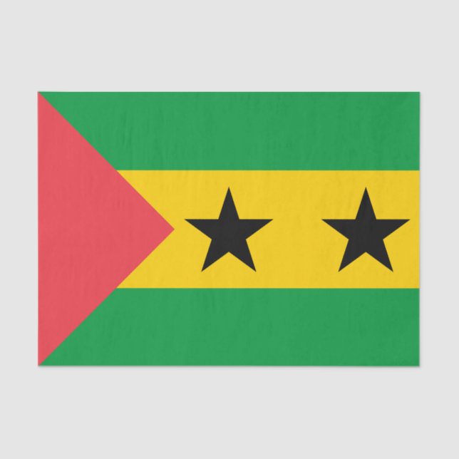 Sao Tome and Principe Flag Tissue Paper (Front)