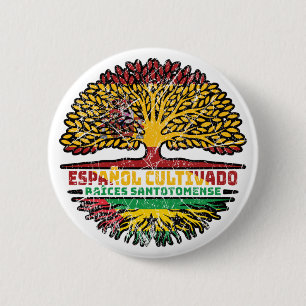 Sao Tome and Principe Sao Tomean Spanish Spain 2 Inch Round Button