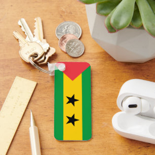 São Tomé e Príncipe flag Keychain