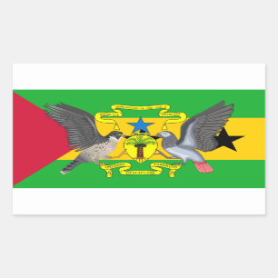 São Toméan Flag & Coat of Arms Sticker