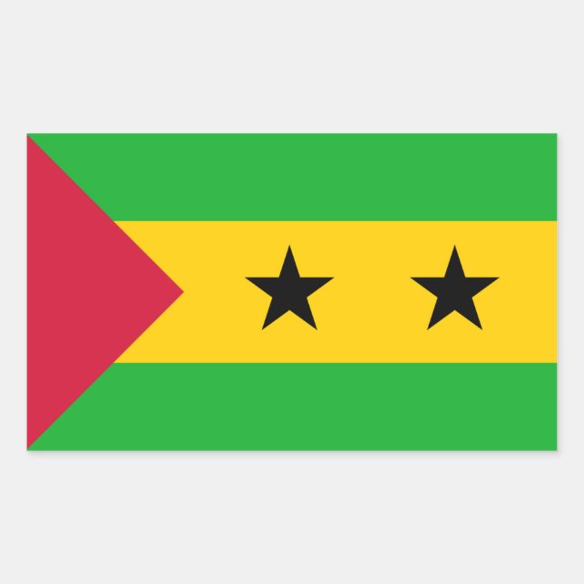São Toméan Flag, Flag of São Tomé and Príncipe Sticker (Front)