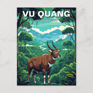 Saola in Vu Quang National Park Vietnam Travel Postcard