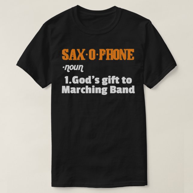Saophone Sa Player Funny Saophone Definition  T-Shirt (Design Front)