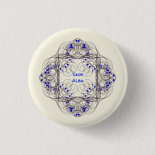 Saor Alba Free Scotland 1 Inch Round Button (Front)