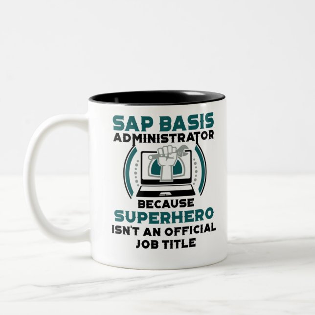 SAP Basis Administrator Two-Tone Coffee Mug (Left)