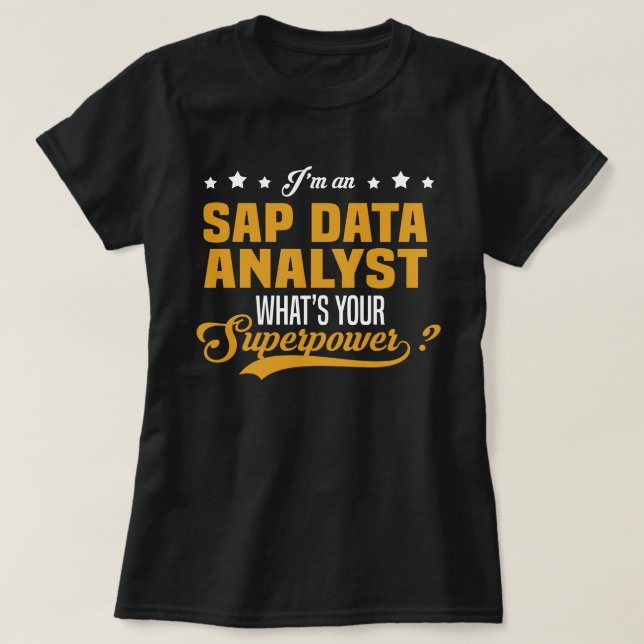 SAP Data Analyst T-Shirt (Design Front)