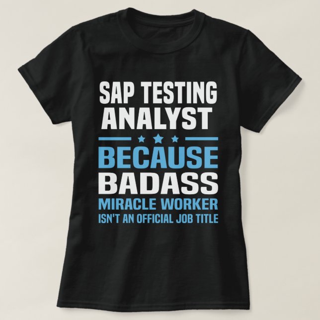 SAP Testing Analyst T-Shirt (Design Front)