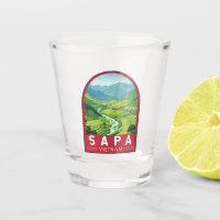 Sapa Vietnam Travel Art Vintage
