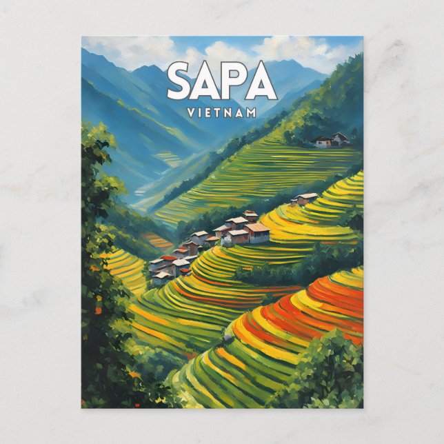 Sapa Vietnam Travel Postcard (Front)