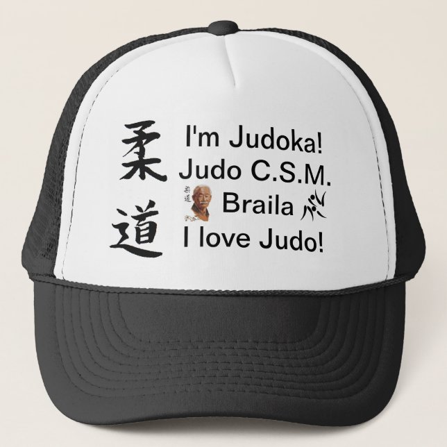 Sapca stil American I'm Judoka! I love Judo! JCB! Trucker Hat (Front)