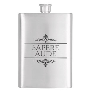 Sapere Aude Hip Flask