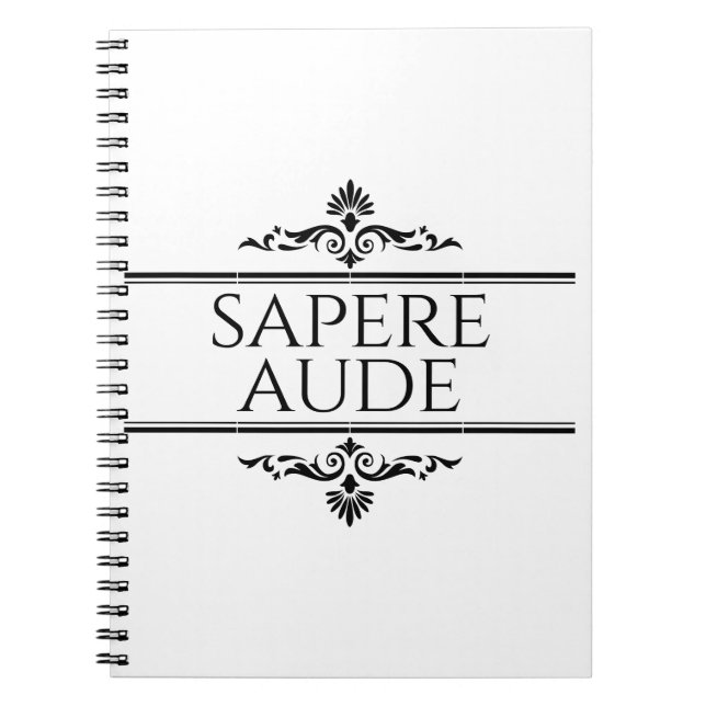 Sapere Aude Notebook (Front)