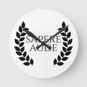 Sapere Aude Round Clock