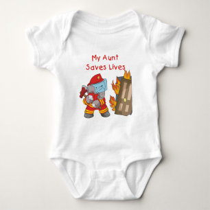 Sapeur-pompier ma tante Saves Lives Tshirts et