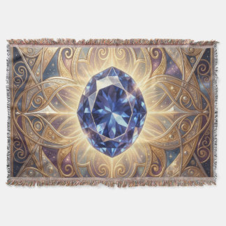 Saphir – Der Stein der Wahrheit und Weisheit´7 Throw Blanket