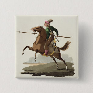 Saphir, from 'Costumes of the Various Nations', Vo 2 Inch Square Button