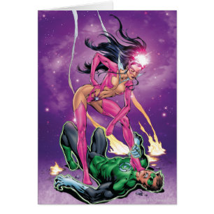 Saphir vert de lanterne et d'étoile - couleur