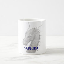 Saphira the blue dragon