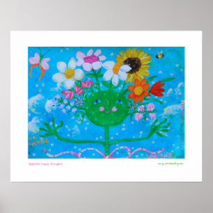 Saphire's happy thoughts poster