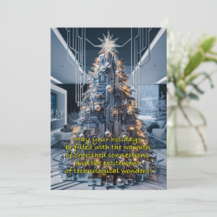 Sapin de Noël inspiré d'une carte de circuit