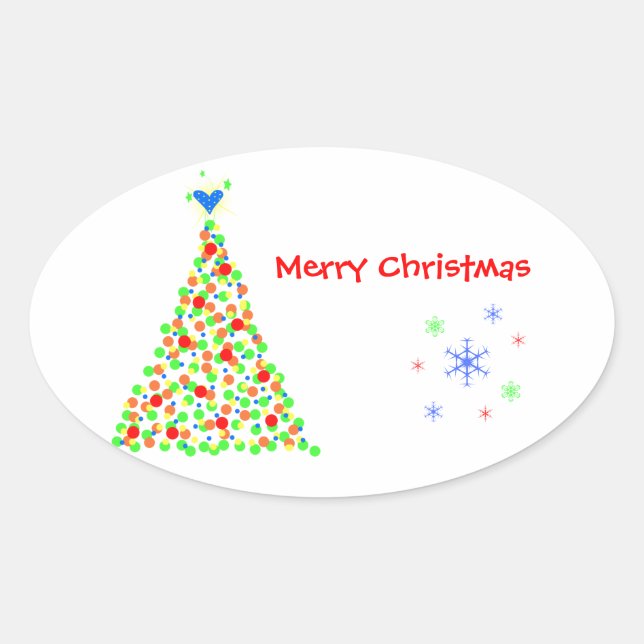 Sapin de Noël - Sticker (Devant)