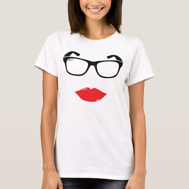 Sapio glasses with hot lips T-Shirt (Front)