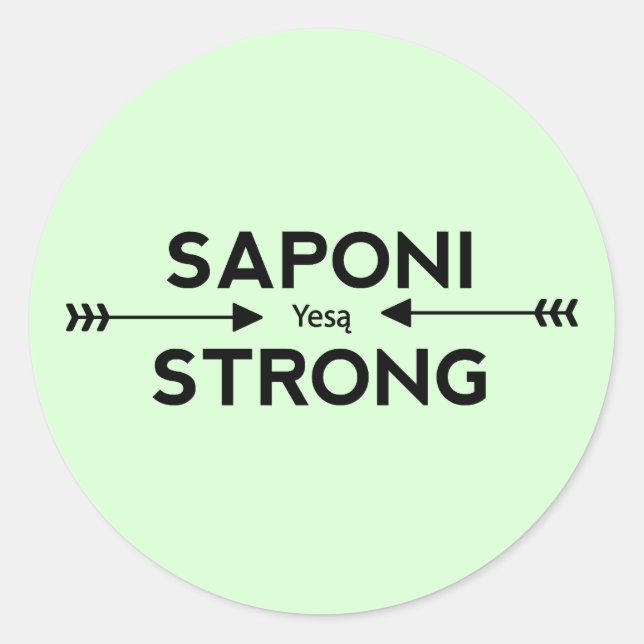 Saponi Flèches fortes Sticker (rond) (Devant)