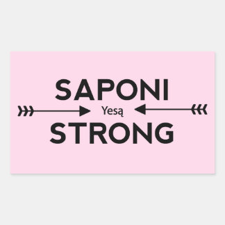 Saponi Saponi Strong Arrow Sticker (Rectangle)