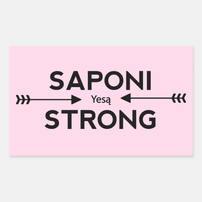 Saponi Saponi Strong Arrow Sticker (Rectangle) (Devant)