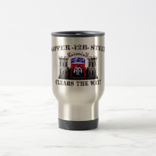 Sapper 12B Steel 82nd Airborne Travel Mug