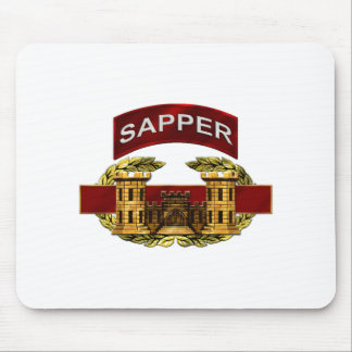 Sapper Tab w/ Combat Engineer Badge Mouse Pad