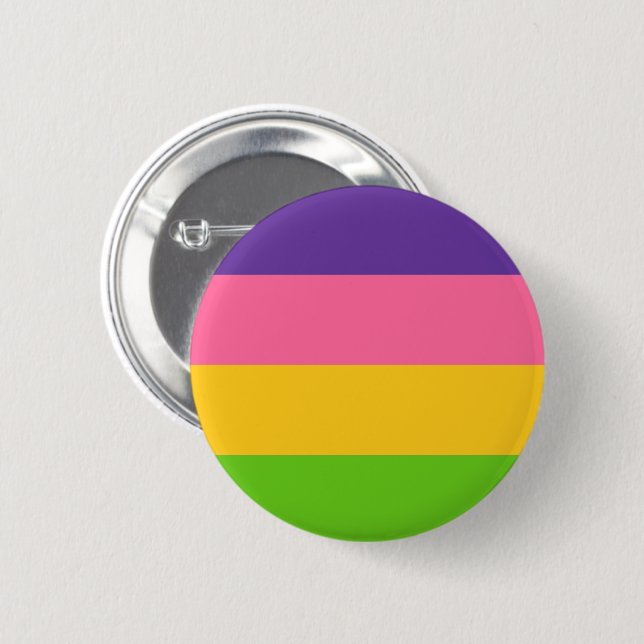 Sapphic Pride Flag 2 Inch Round Button (Front & Back)