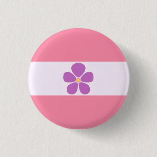 Sapphic Pride Flag Badge 1 Inch Round Button