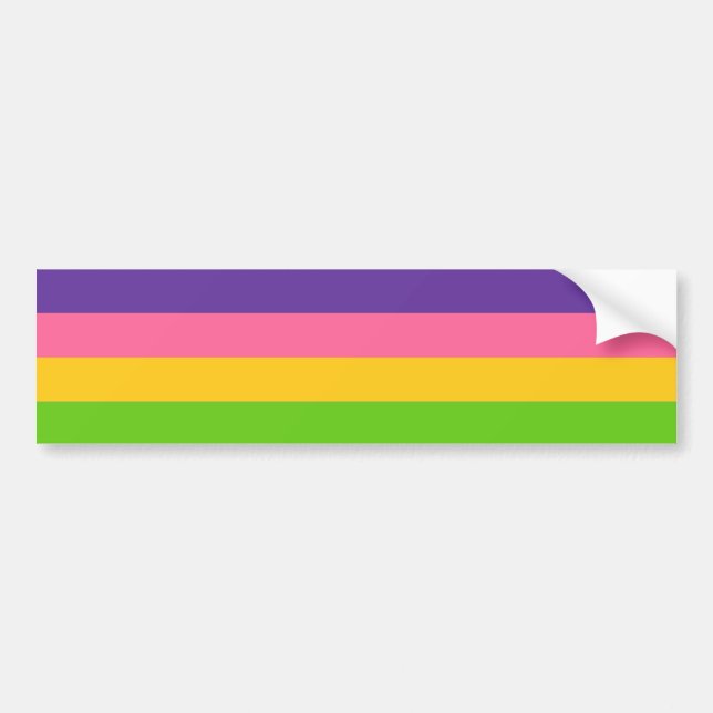 Sapphic Pride Flag Bumper Sticker (Front)