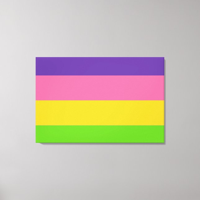 Sapphic Pride Flag Canvas Print (Front)