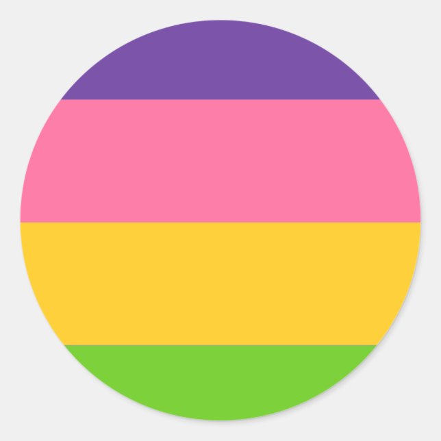 Sapphic Pride Flag Classic Round Sticker (Front)